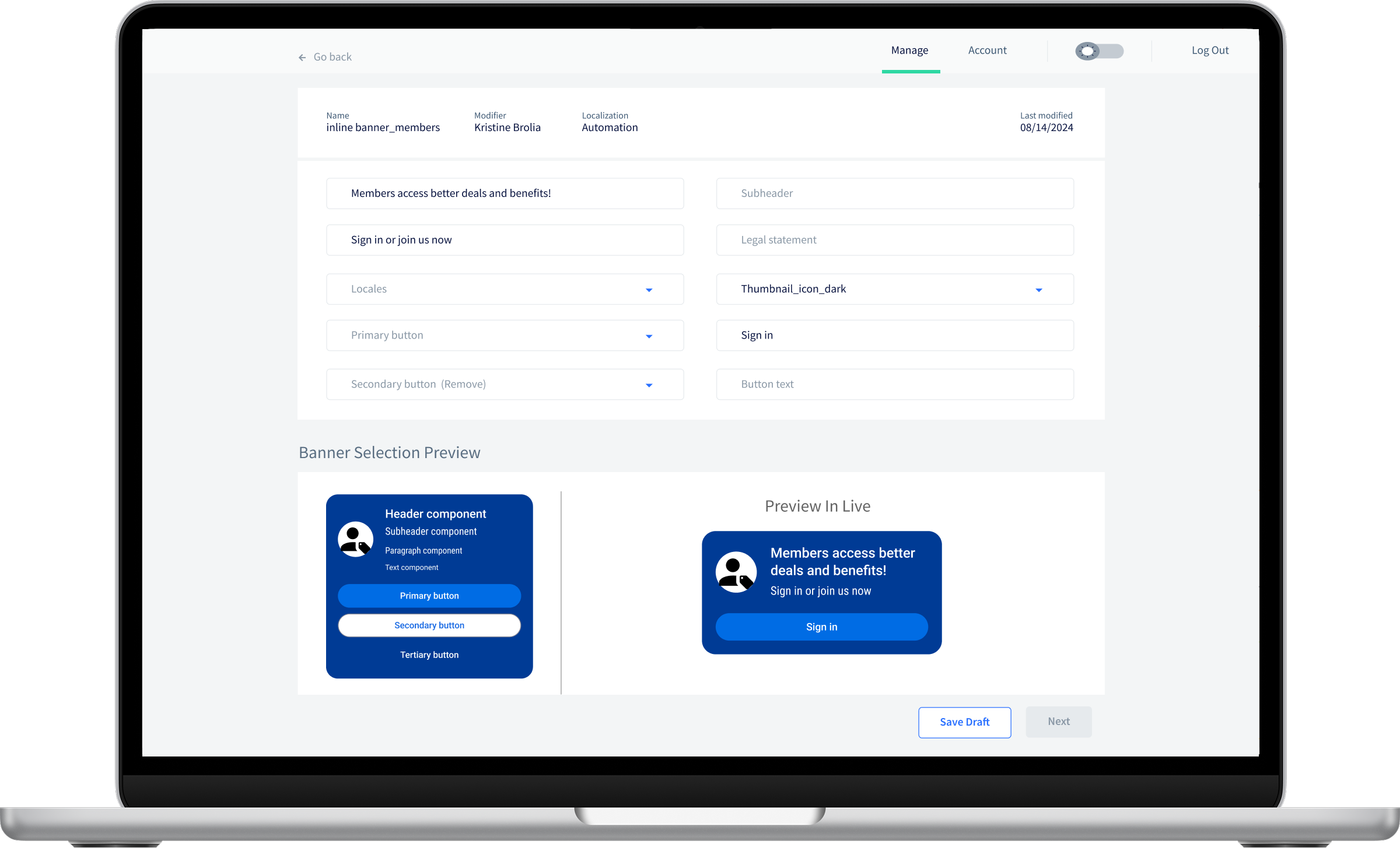 Authentication Banner